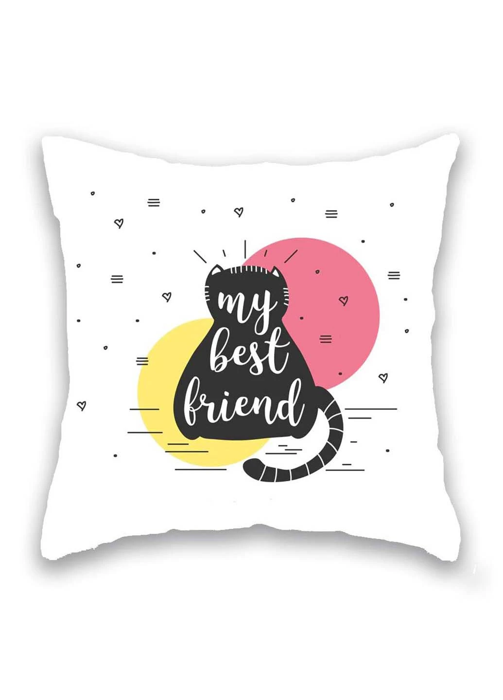 Подушка с принтом My best friend Подушковик (276457967)