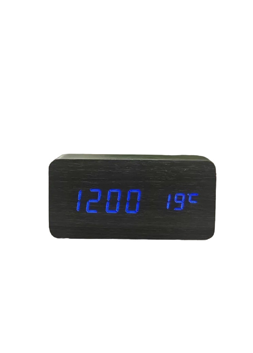 Годинник настільний з термометром VST-862 Чорний корпус Синє підсвічування VTech (276534229)