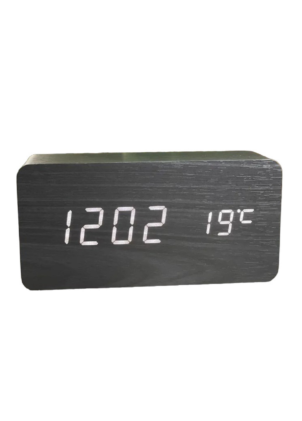 Часы настольные с термометром VST-862 Черный корпус Белая подсветка VTech (276534222)