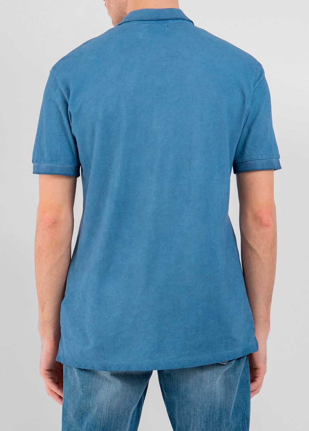 Синяя футболка-поло для мужчин Antony Morato