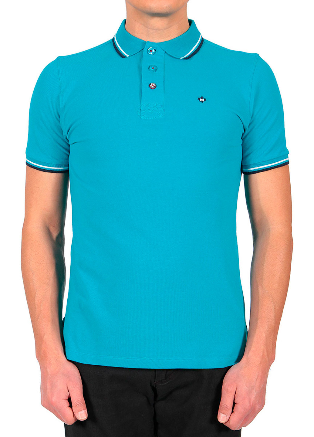 Голубой футболка-поло для мужчин Marville
