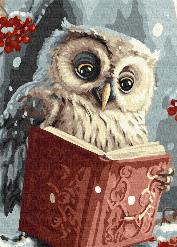 Картина по номерам Умная совушка ©art_selena_ua 40x50 KHO6557 Идейка Ідейка (276462080)