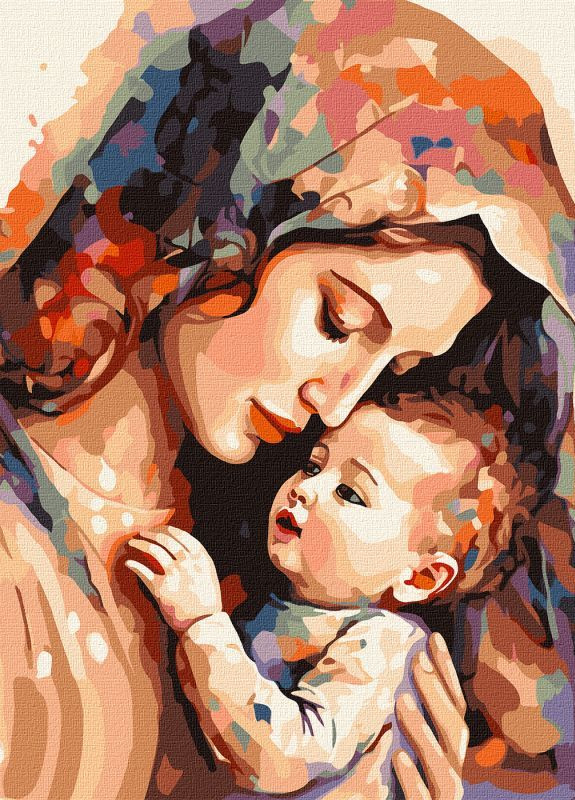 Картина за номерами Тепло матері ©art_selena_ua 40x50 KHO8341 Ідейка (276462046)
