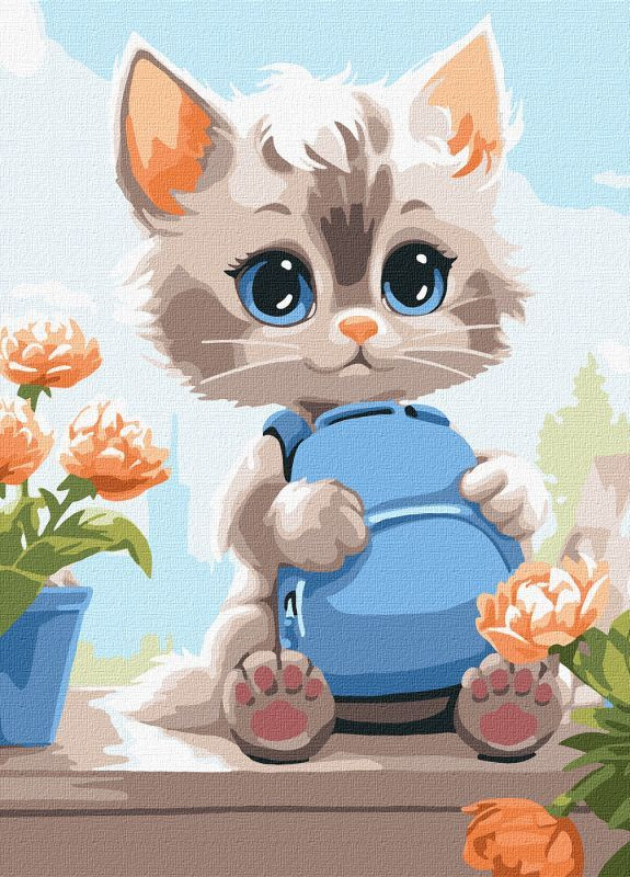 Картина по номерам Милый пушистик ©art_selena_ua 40x40 KHO6554 Идейка Ідейка (276462006)