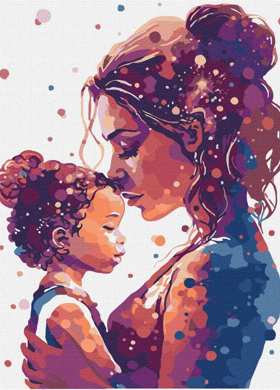 Картина за номерами Обійми матері ©art_selena_ua 40x50 KHO8345 Ідейка (276462021)