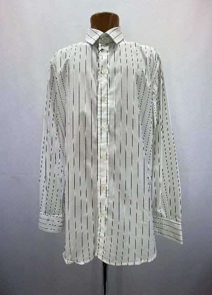 Белая классическая рубашка в полоску D&G