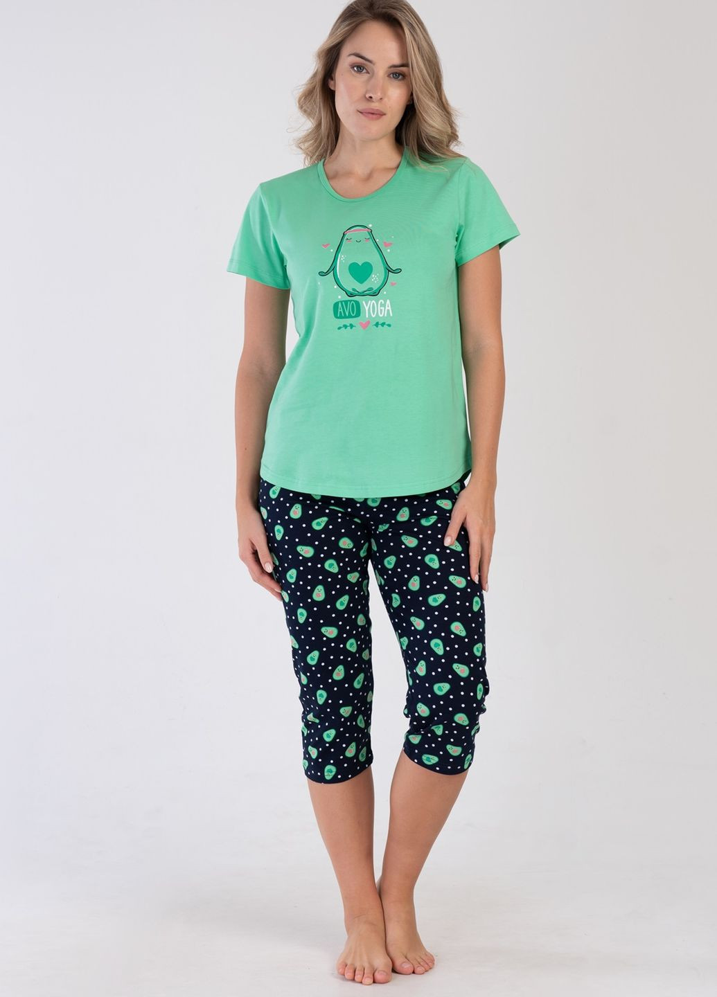 Зелена всесезон піжама ( футболка, бриджі) футболка+ бриджі Vienetta