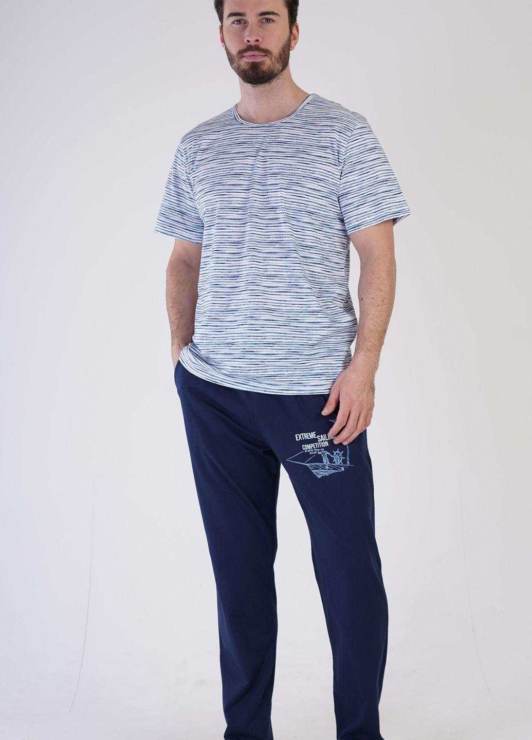Піжама чоловіча (футболка, штани) Vienetta (276469122)