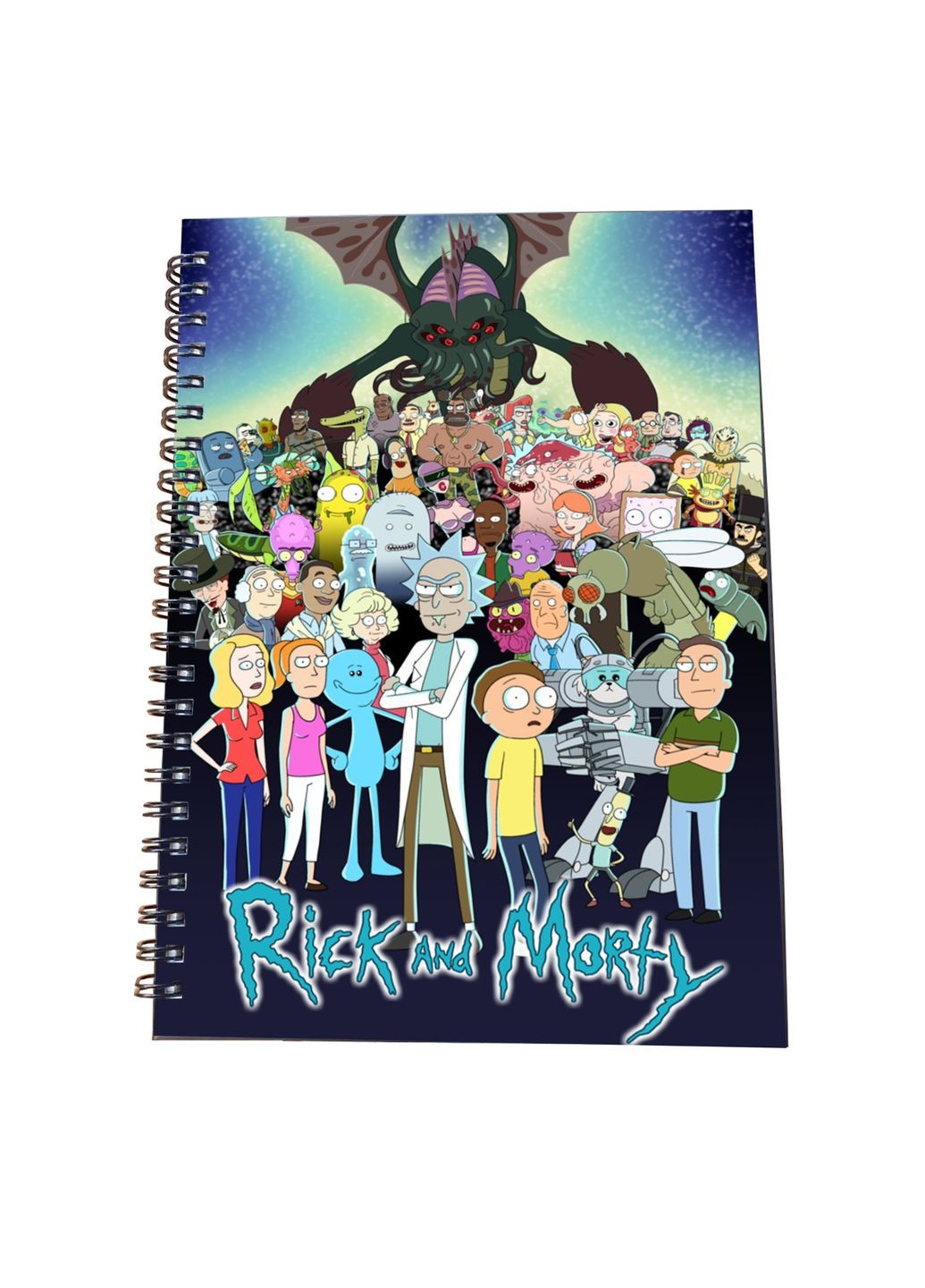 Блокнот Rick and Morty мягкая обложка 50л клеток Home (276524934)