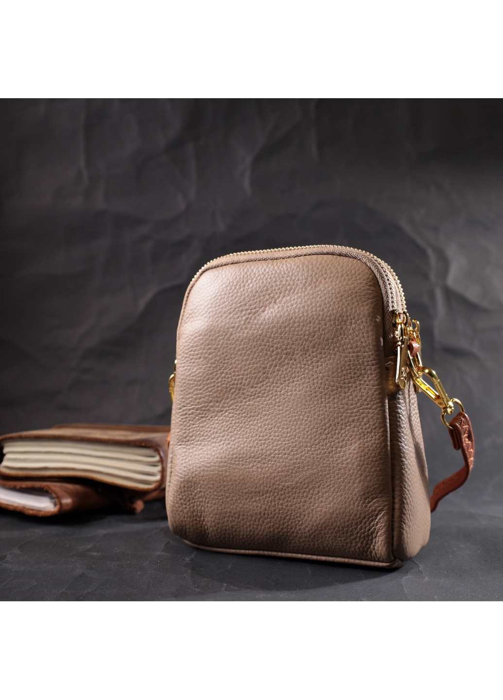 Жіноча шкіряна сумка 14,5х18х5,5 см Vintage (276531234)