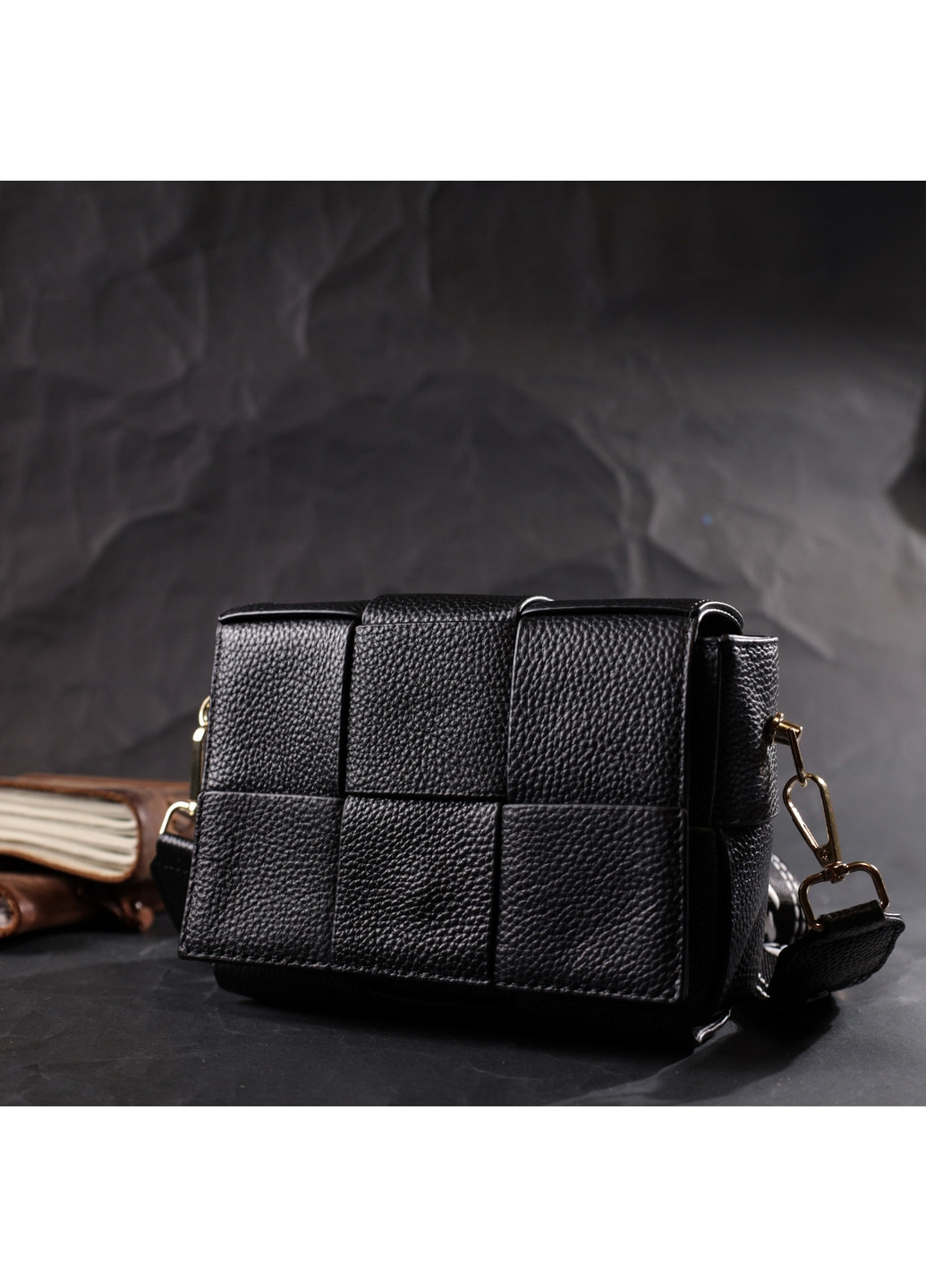 Жіноча шкіряна сумка 17х12,5х5,5 см Vintage (276531296)