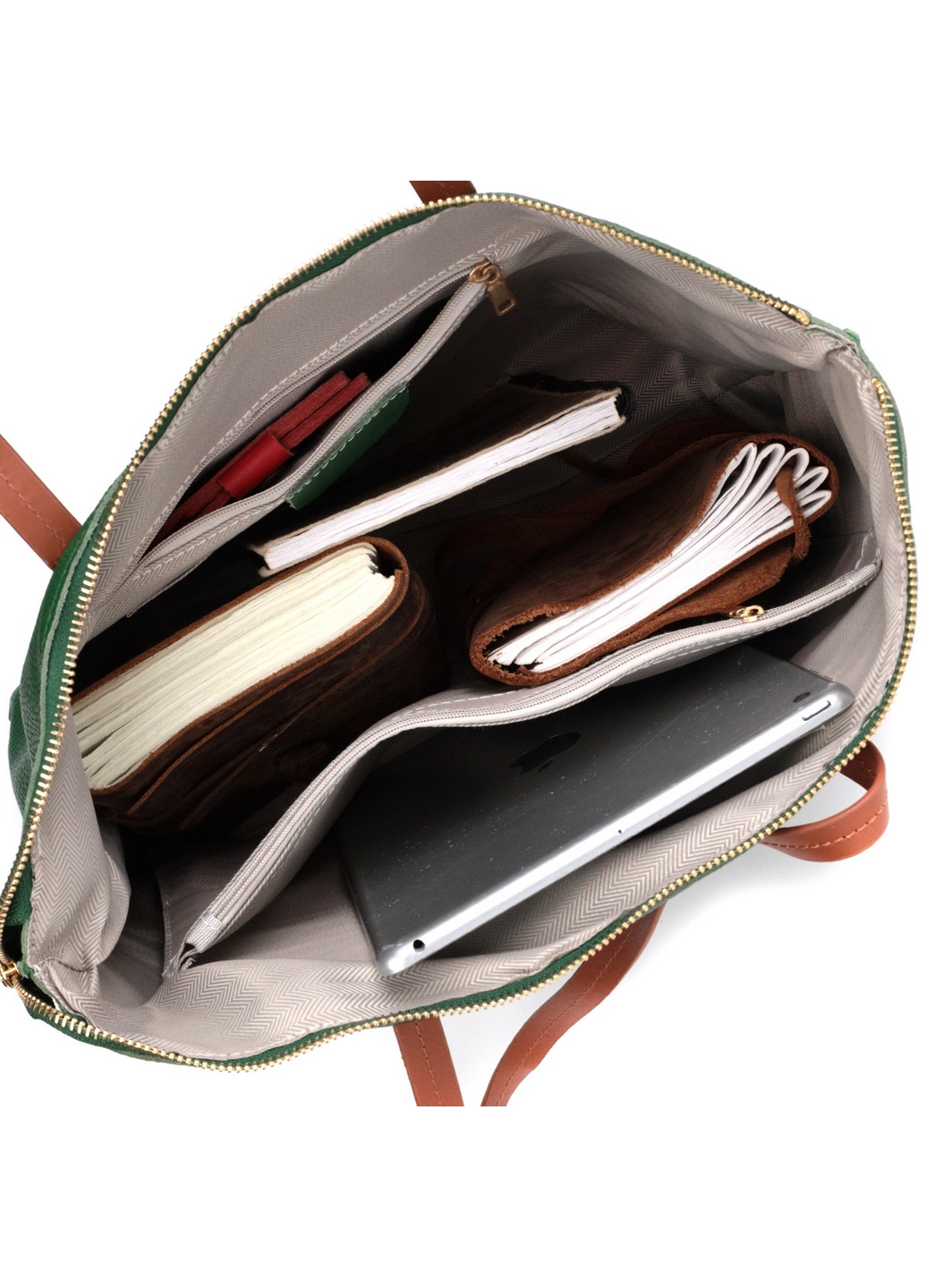 Женская кожаная сумка 33х25х12 см Vintage (276531395)