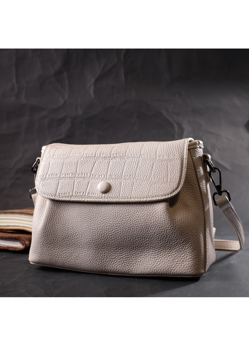 Жіноча шкіряна сумка 25х17,5х9 см Vintage (276531297)