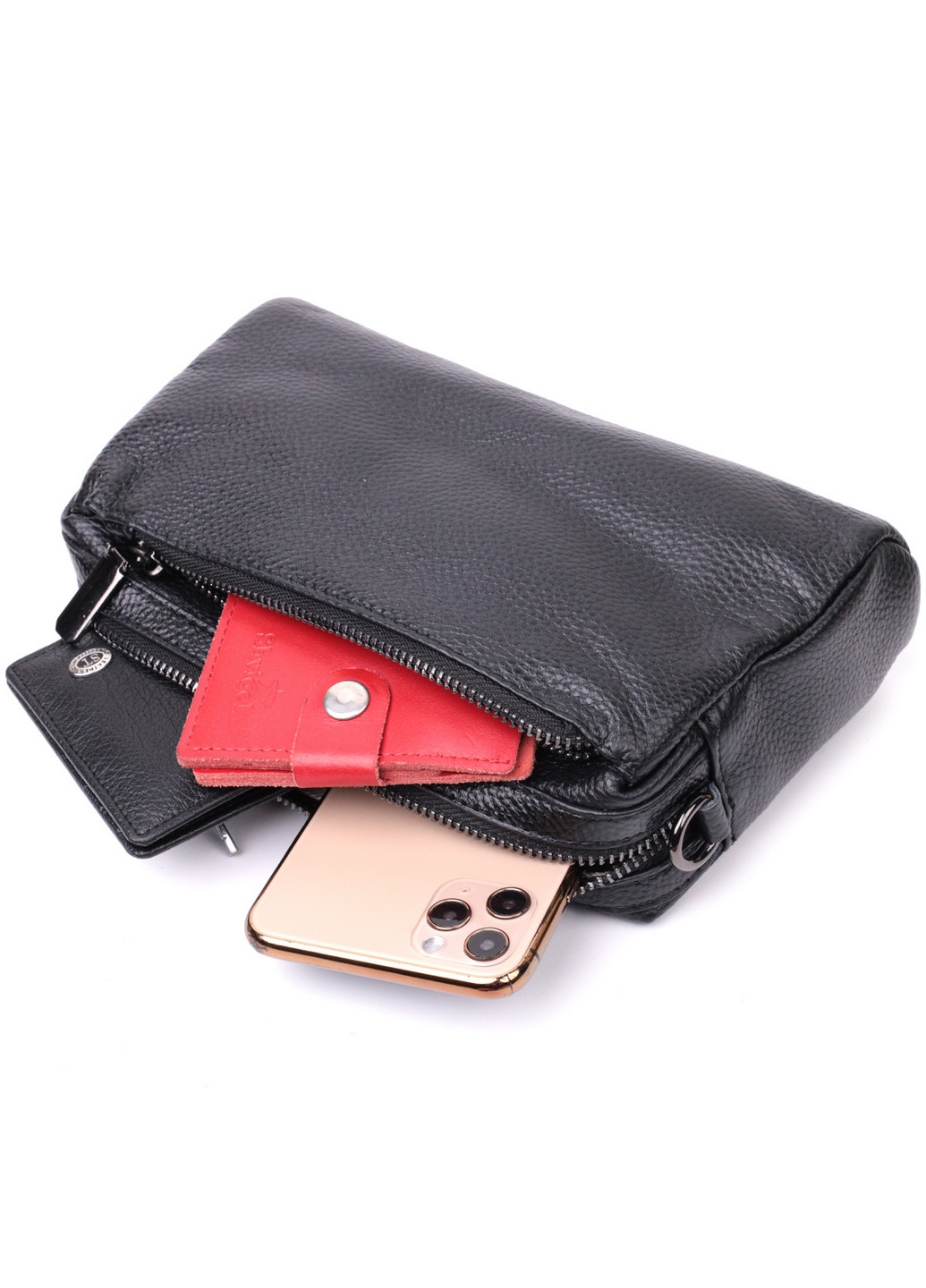 Жіноча шкіряна сумка 22,5х12х5 см Vintage (276531226)