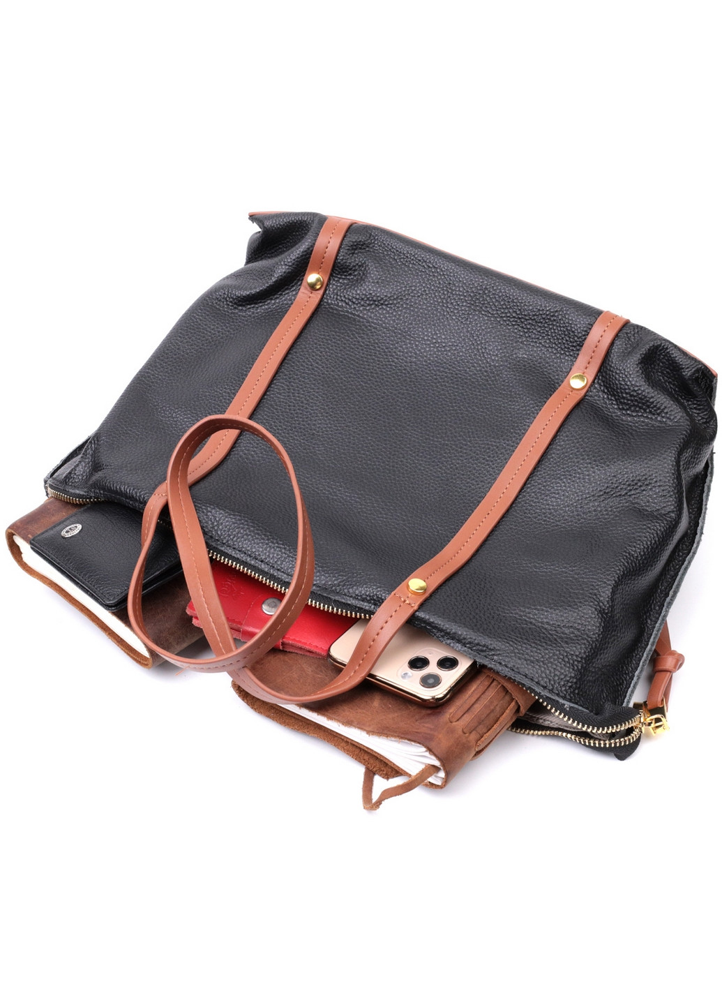 Женская кожаная сумка 33х25х12 см Vintage (276531332)