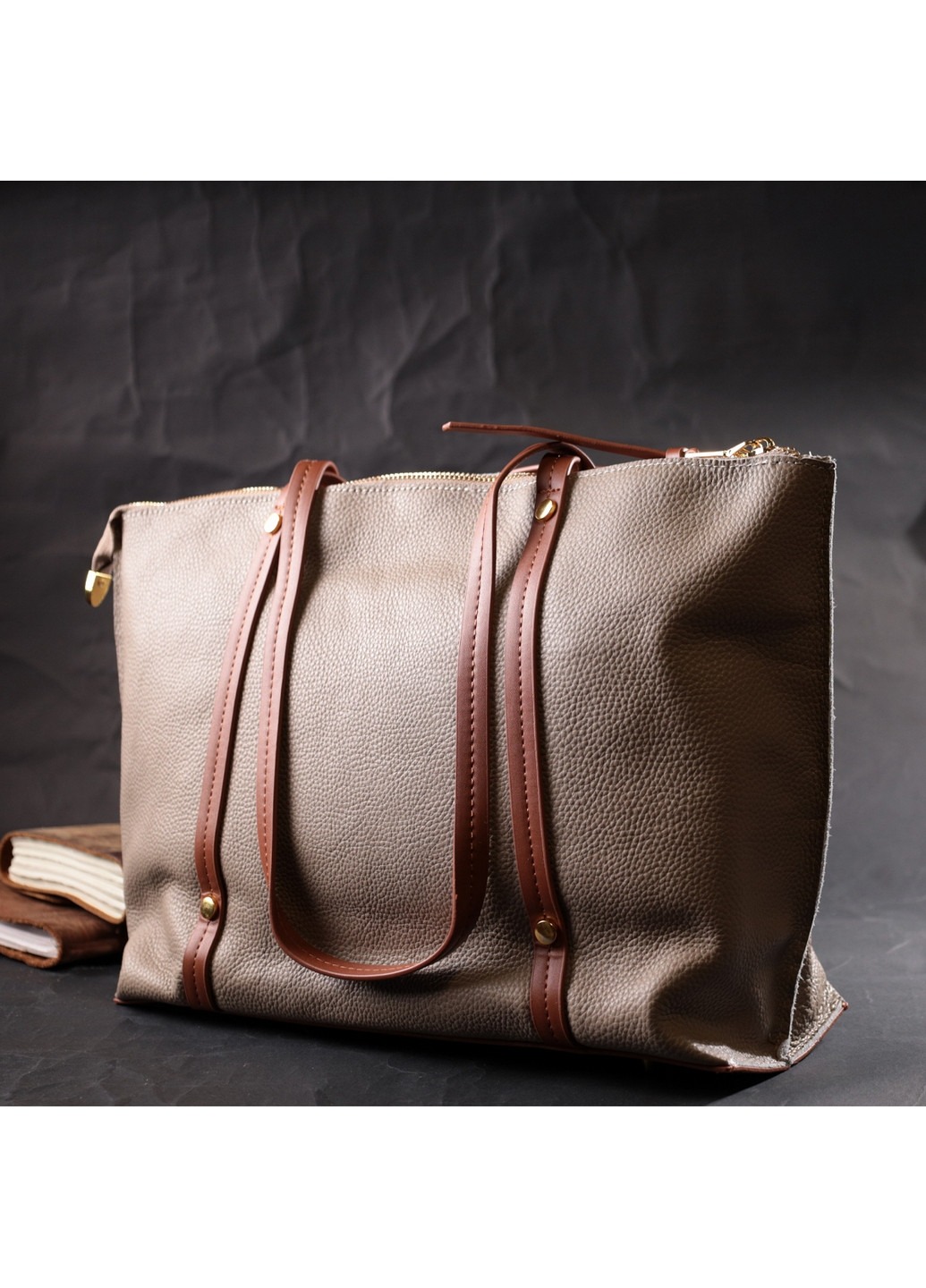 Женская кожаная сумка 33х25х12 см Vintage (276531245)