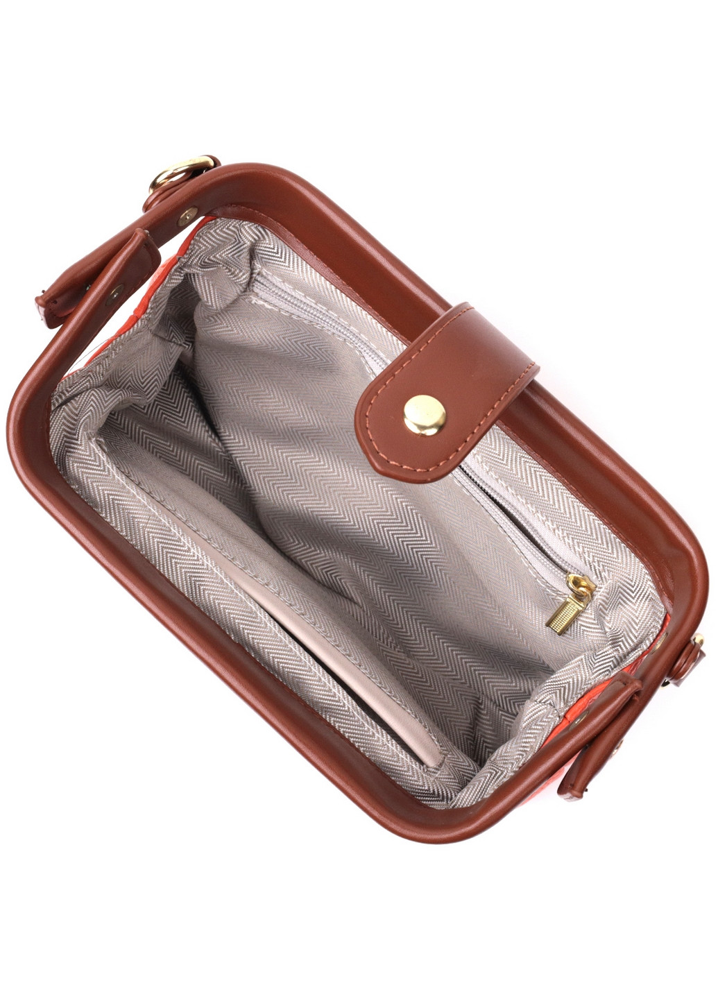 Жіноча шкіряна сумка 19,5х10х5,5 см Vintage (276531242)