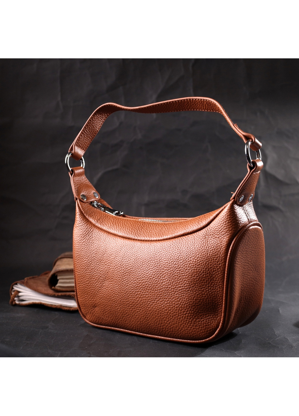 Жіноча шкіряна сумка 23х12х9,5 см Vintage (276531456)