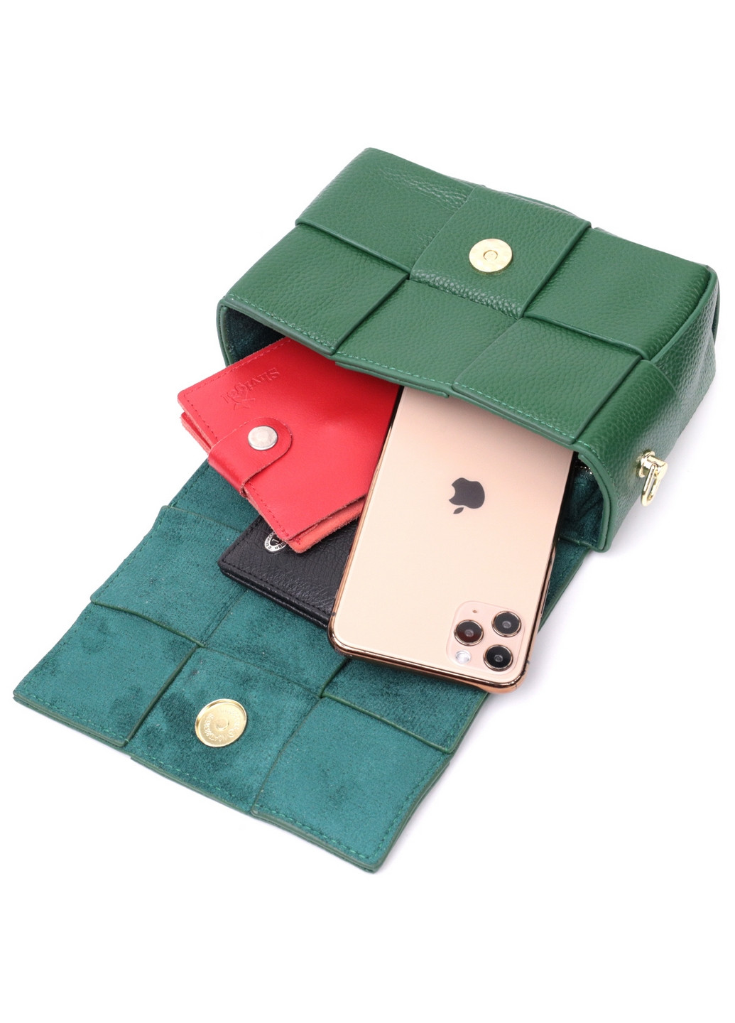 Жіноча шкіряна сумка 17х12,5х5,5 см Vintage (276531518)