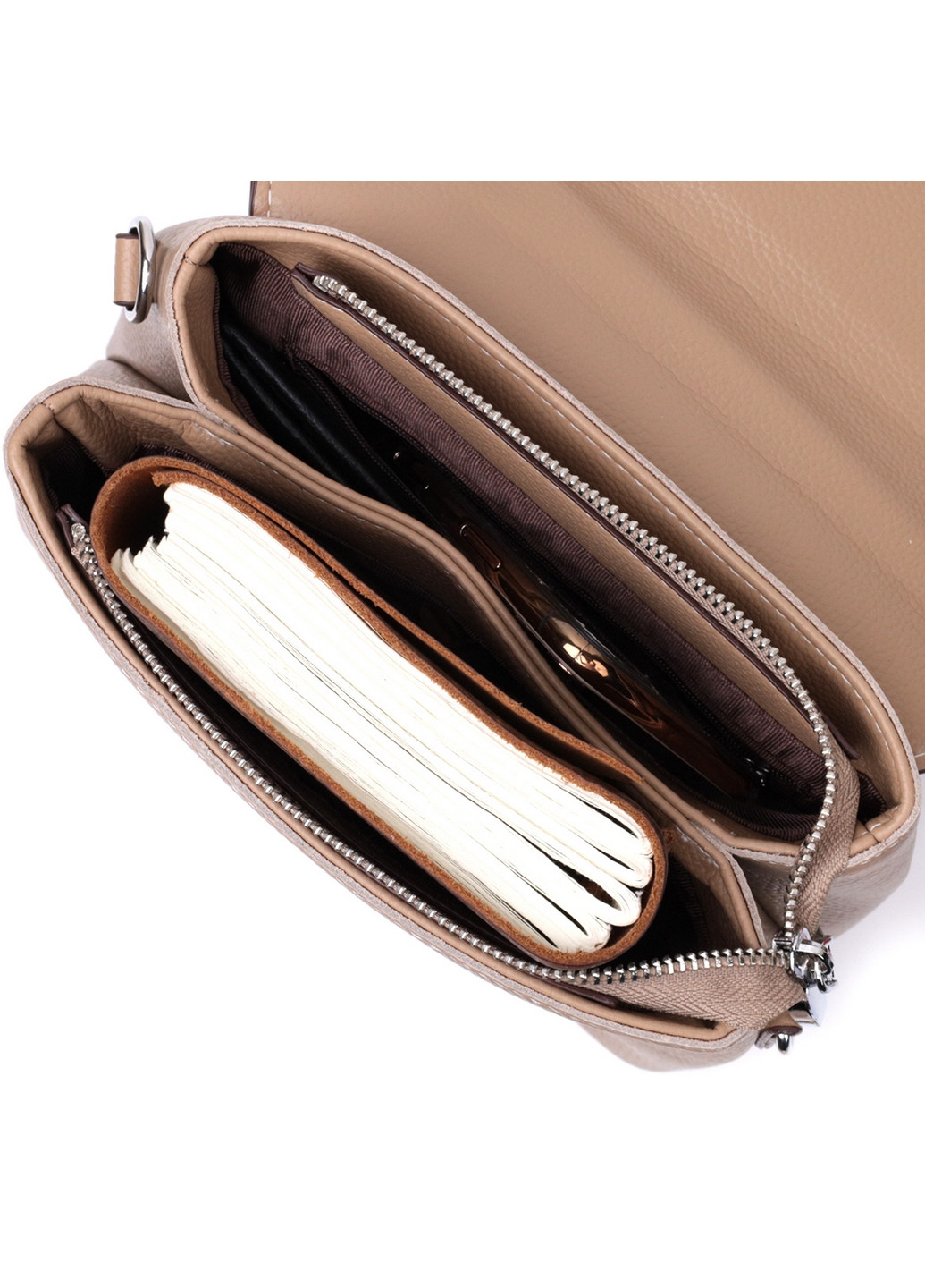 Жіноча шкіряна сумка 24,5х17,5х10 см Vintage (276531583)