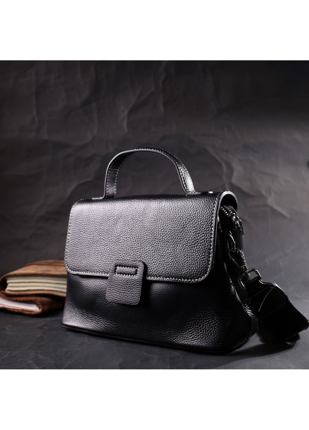 Женская кожаная сумка 24,5х17,5х10 см Vintage (276531493)