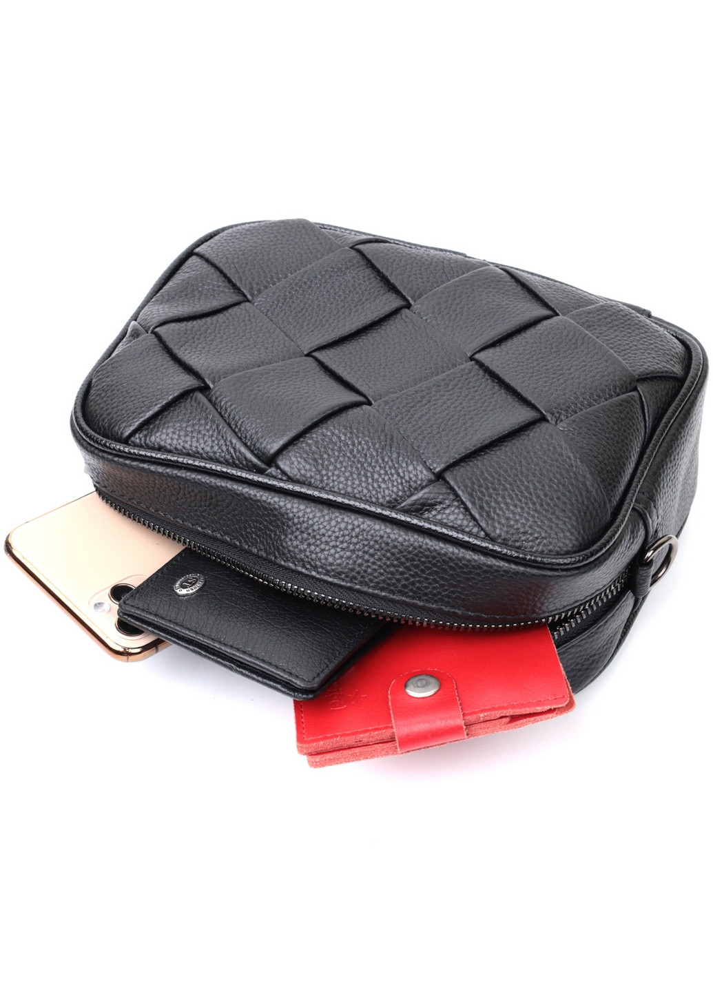 Жіноча шкіряна сумка 22х14х7,5 см Vintage (276531590)