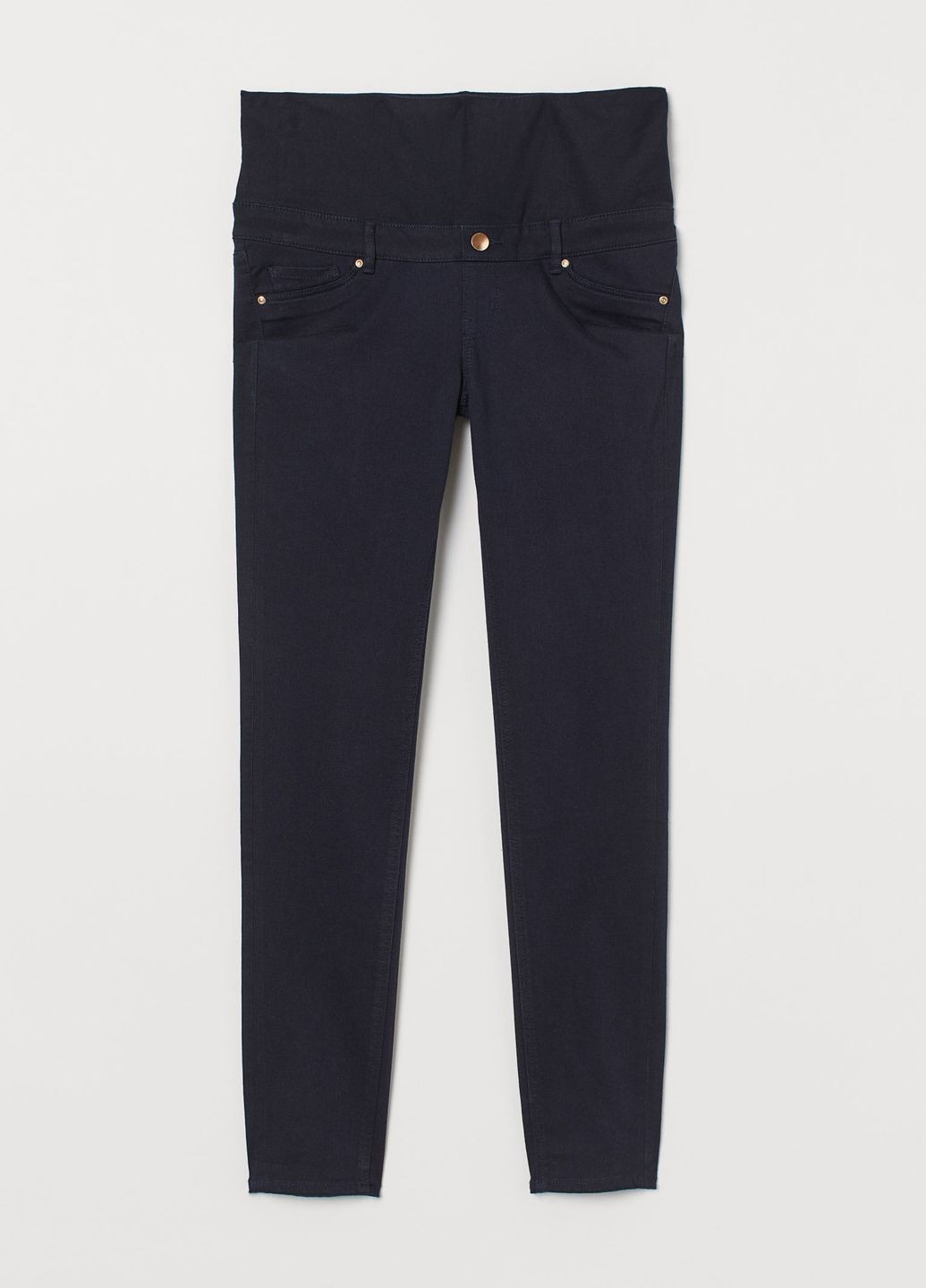Темно-синие повседневный демисезонные зауженные брюки H&M