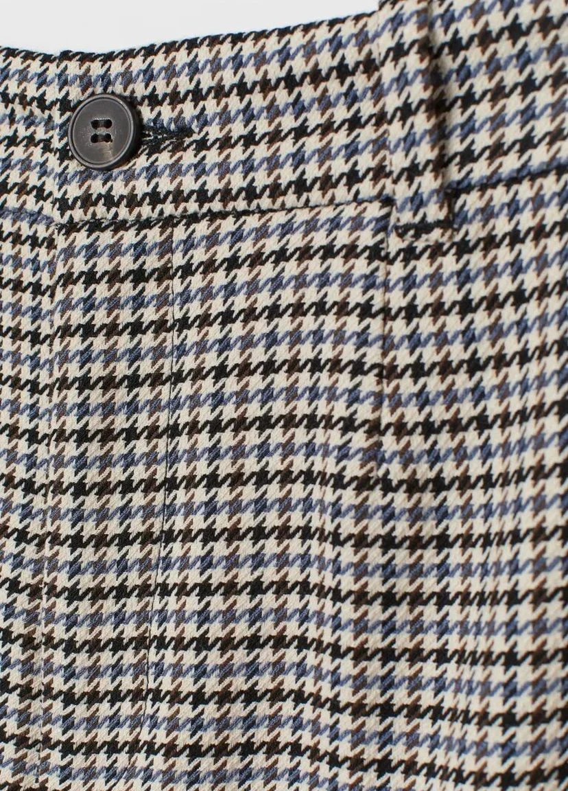 Брюки длиной 7/8 Черный Деловой Демисезон H&M (276534677)