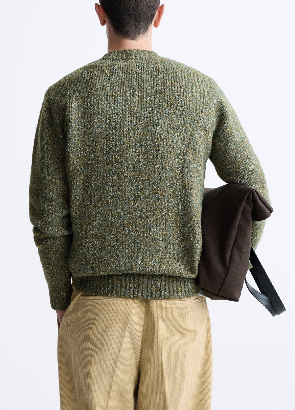Зеленый демисезонный свитер Zara