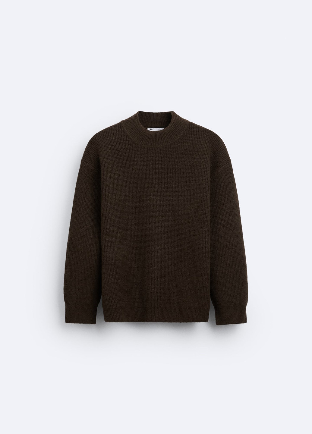 Коричневый демисезонный свитер Zara