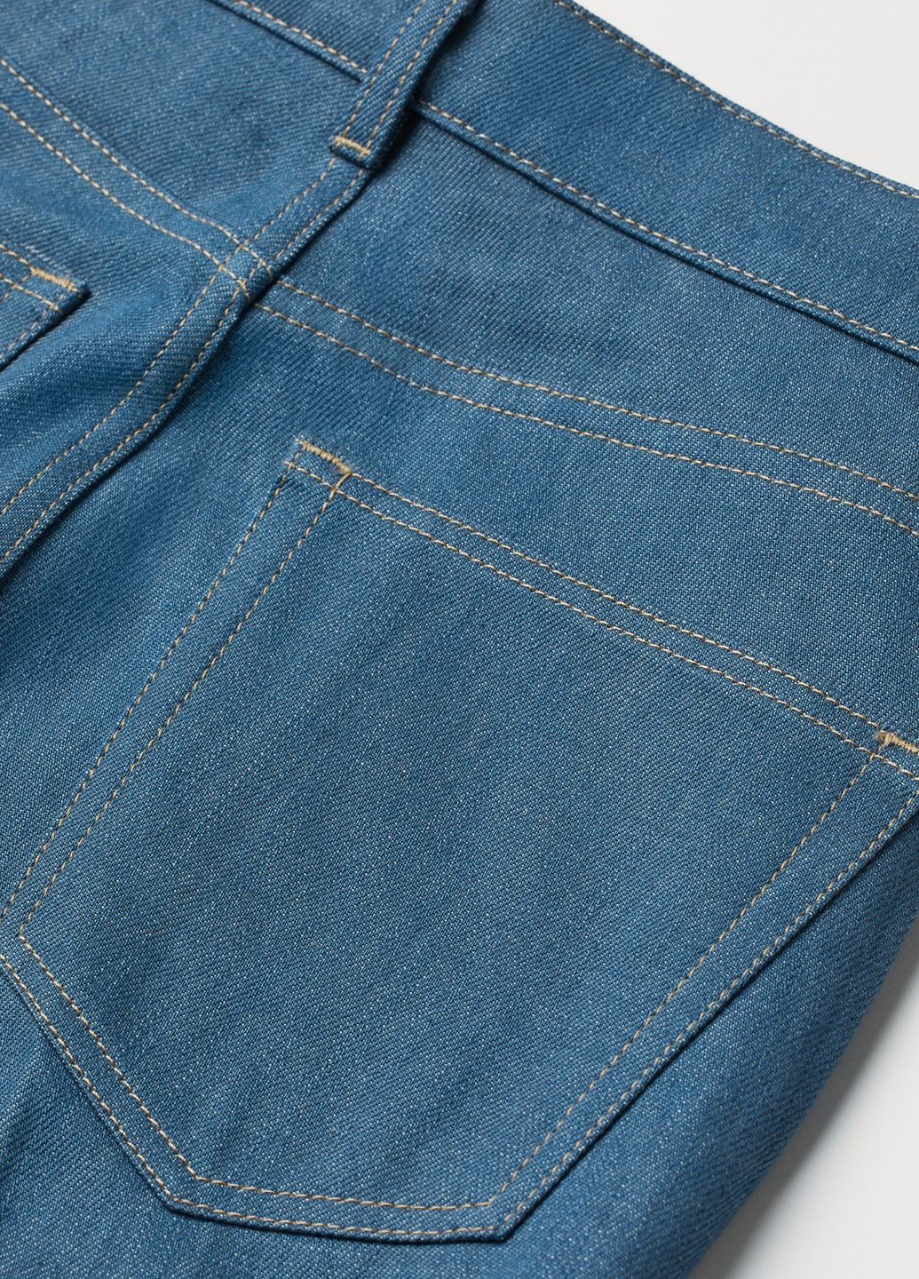 Високі широкі джинси Блакитний Денім Демісезон H&M - (276534658)