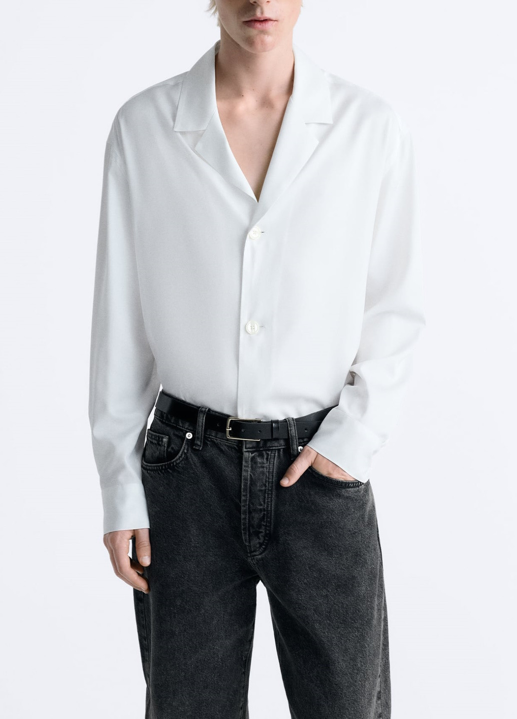 Белая классическая рубашка Zara