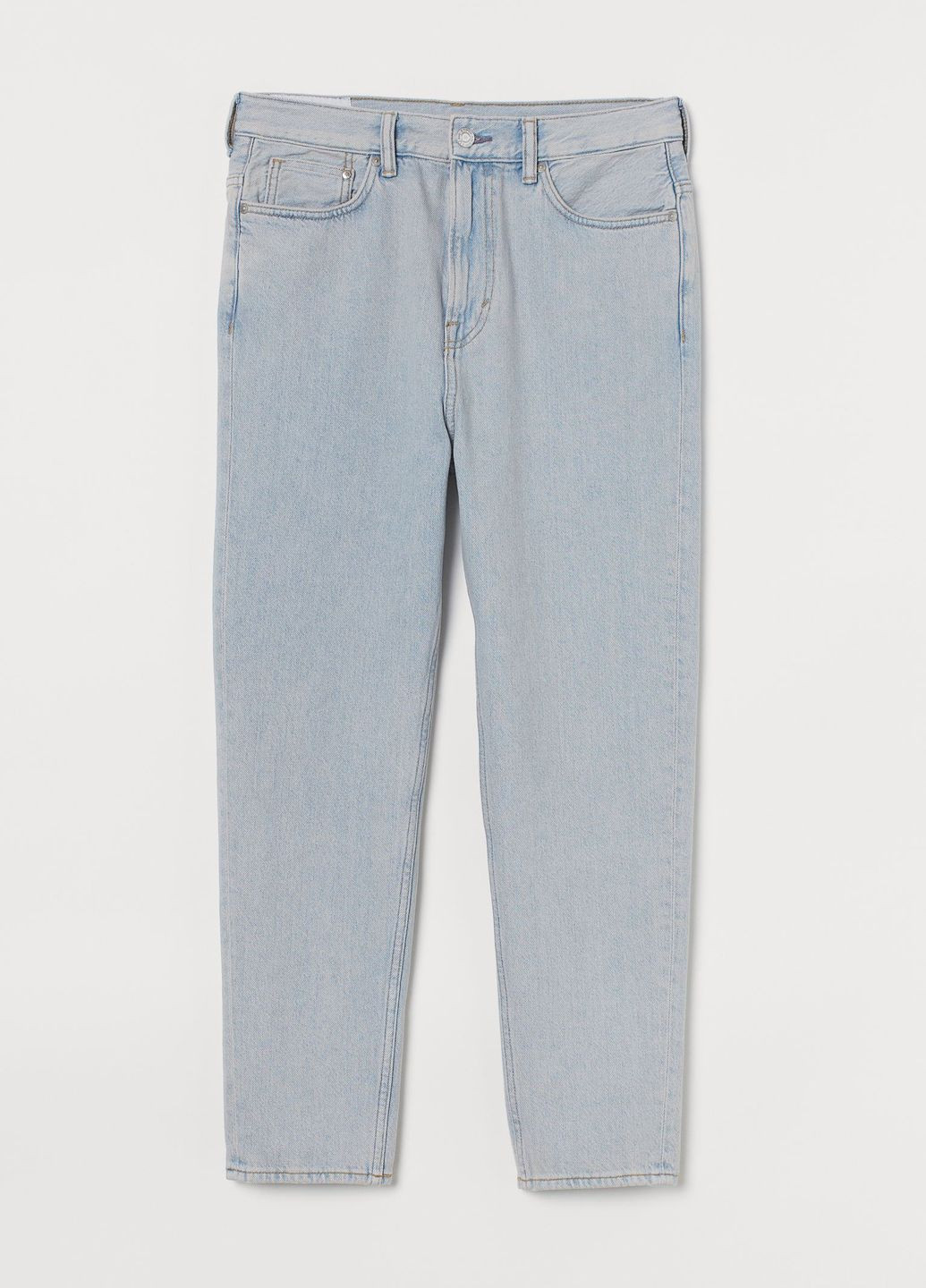 Светло-синие демисезонные зауженные свободные зауженные джинсы светло-синий деним демисезон H&M