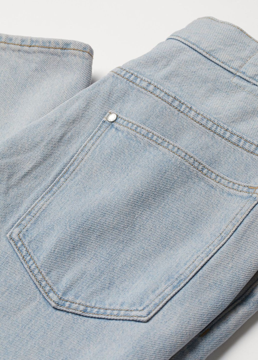 Вільні завужені джинси Світло-синій Денім Демісезон H&M (276534707)