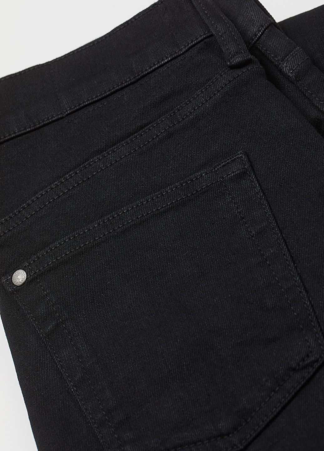 Черные демисезонные зауженные узкие джинсы черный деним демисезон H&M