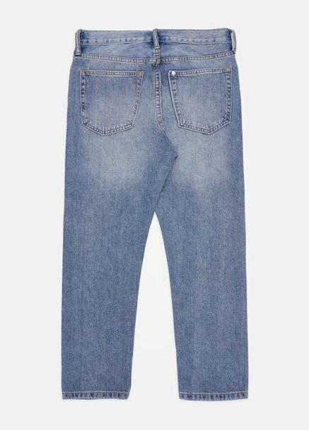 Светло-синие демисезонные прямые джинсы светло-синий деним демисезон H&M