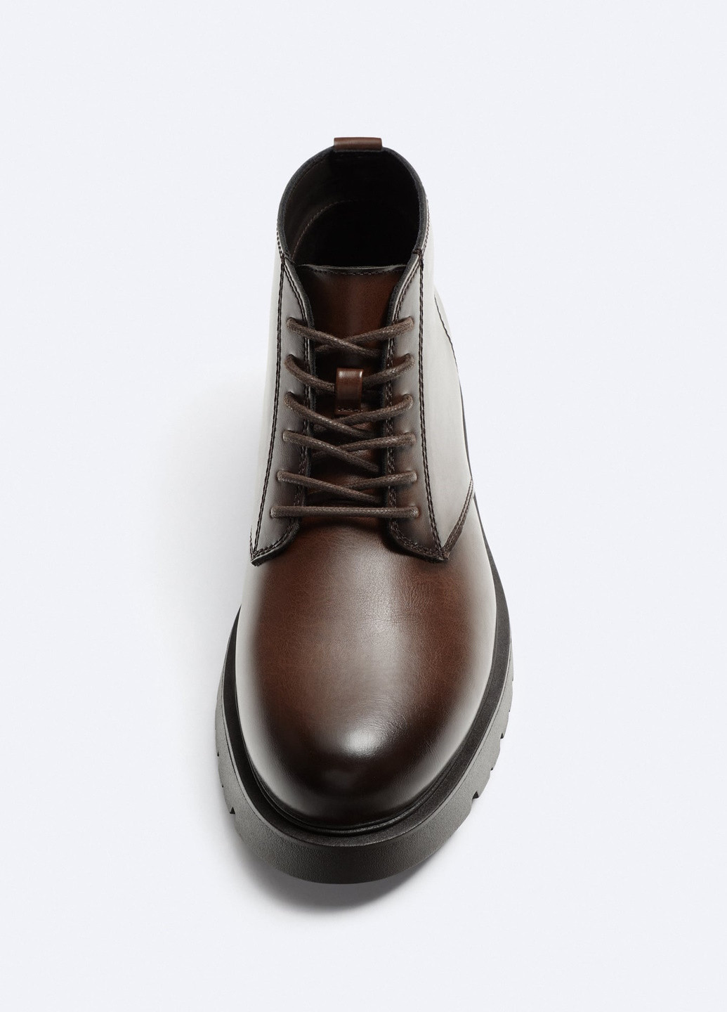 Темно-коричневые осенние ботинки Zara