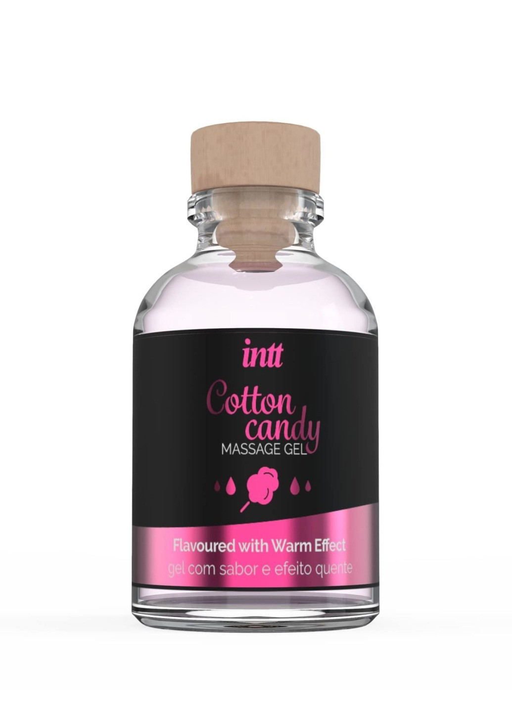 Массажный гель для интимных зон Cotton Candy (30 мл) разогревающий Intt (276594367)