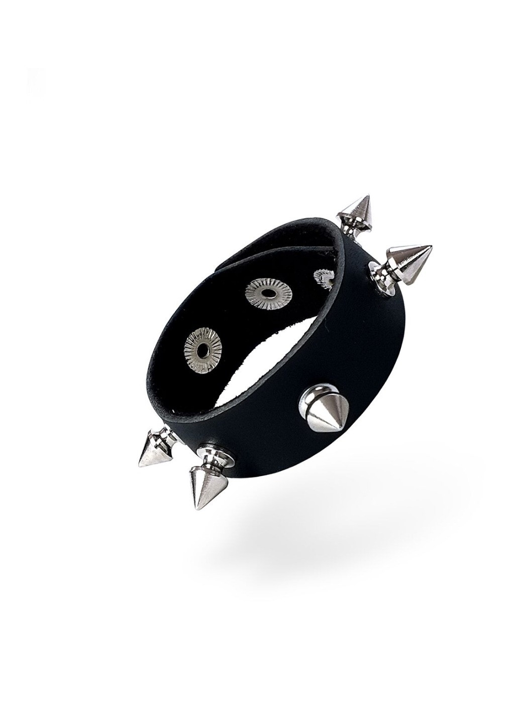 Эрекционное кольцо с шипами из натуральной кожи - James, цвет Черный Art of Sex (276594458)