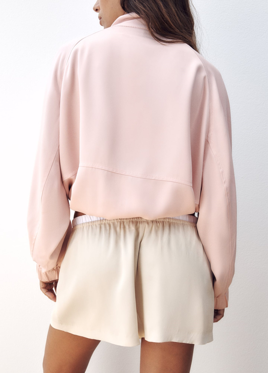 Светло-розовая демисезонная куртка Zara
