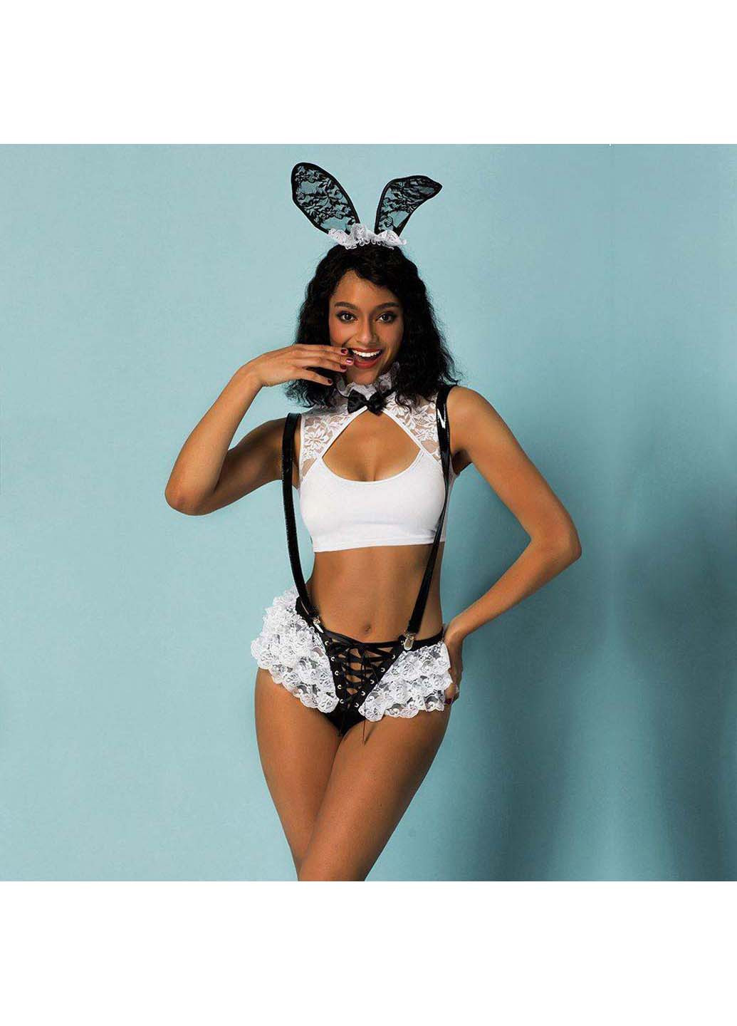 Комбінований демісезонний жіночий костюм зайчика запальна трейсі JSY