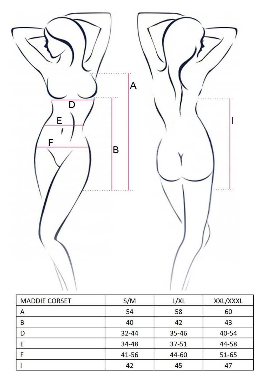 Чорний демісезонний сукня та трусики maddie corset Passion