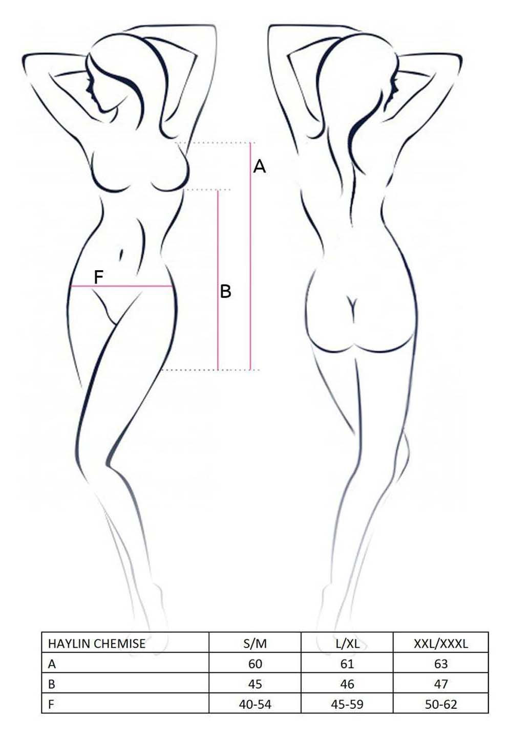 Чорний демісезонний пеньюар та стрінги haylin chemise Passion