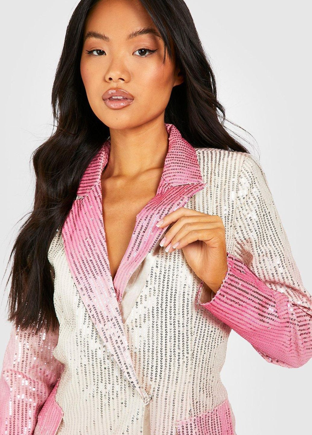 Бежевый женский жакет-платье Boohoo - всесезон