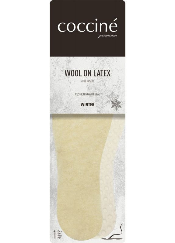 Стельки зимние шерстяные на латексе Coccine wool on premium latex (276709865)