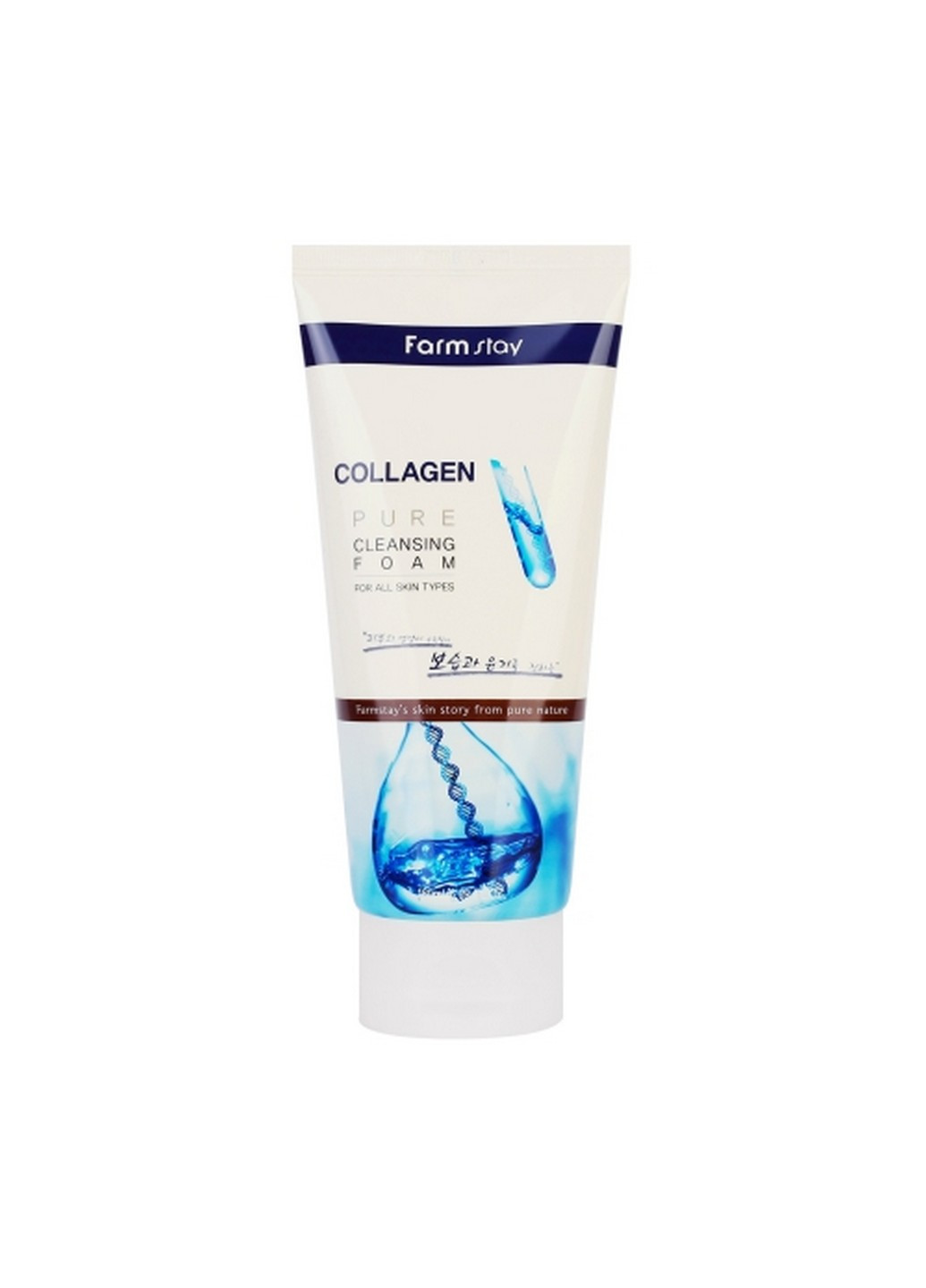 Пінка з колагеном collagen pure cleansing foam, 180 мл Farm Stay (276778738)