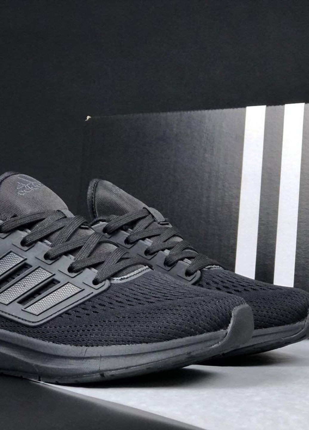 Черные демисезонные черные мужские кроссовки No Brand