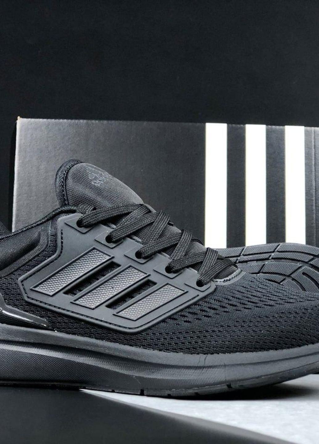 Черные демисезонные черные мужские кроссовки No Brand