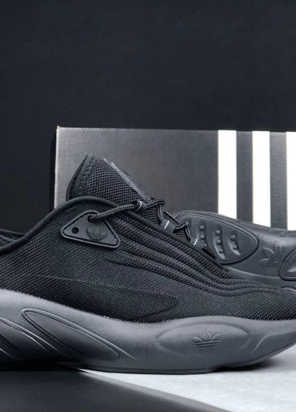 Черные демисезонные черные мужские кроссовки No Brand