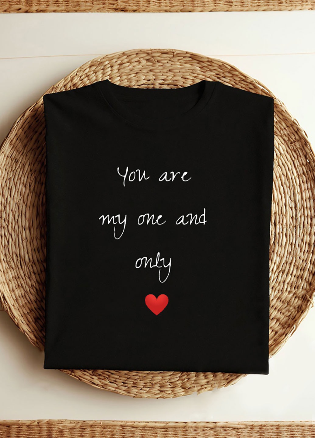 Черная демисезон футболка женская черная you are my one and only Love&Live